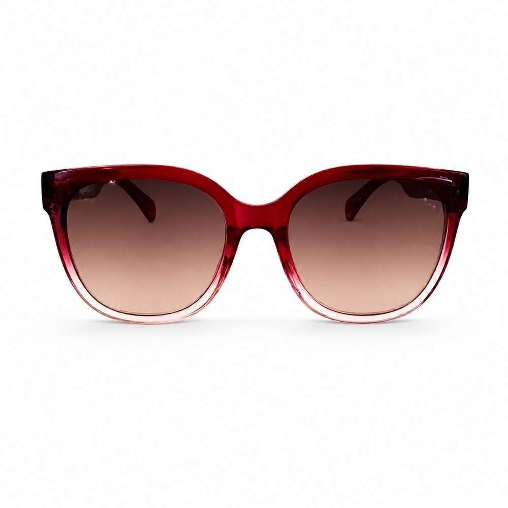 Draper James sunglasses in a blush-to-burgundy gradient with floral-print - Picture 2 of 10